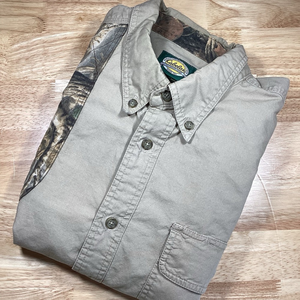 Men's Cabela's Hunting Camo Shooting Shirt- XL- FLAWS